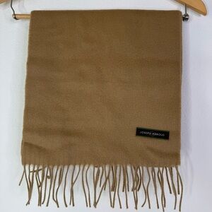 Joseph Abboud Cashmere Camel Fringe Scarf